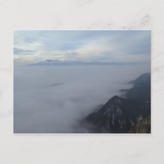 Pieniny View von Three Crowns Polen Postkarte (Vorderseite)