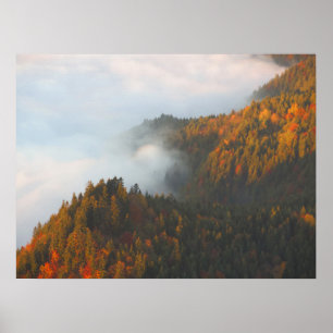 Pieniny-Wolken Herbst Poster