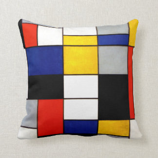 Pient Mondrian Style Fauvismus Niederländische Kun Kissen