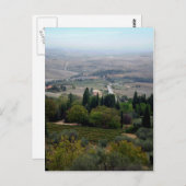 Pienza Landschaft Postkarte (Vorne/Hinten)