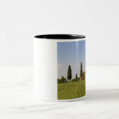 Pienza, Val d'Orcia, Provinz Siena, Toskana, Zweifarbige Tasse (Mittel)