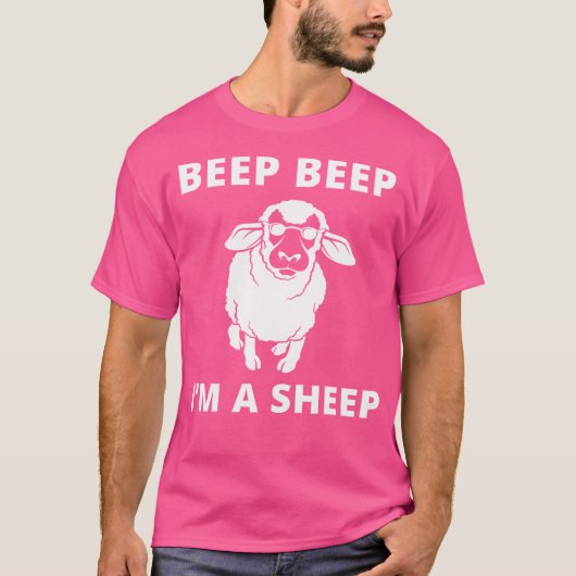 Piep Beep Ich bin ein Schafzüchter T-Shirt (Vorderseite)
