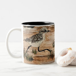 Piep beim Laufcup Zweifarbige Tasse