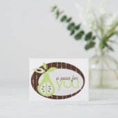 Piep für Sie Chubby Visitenkarten Visitenkarte (Stehend Vorderseite)