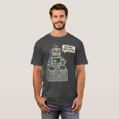 Piep Piep Lass den Beat los Roboter T-Shirt (Vorne ganz)