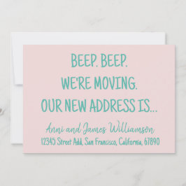 Piep. Piep. Wir bewegen uns. Unsere neue Adresse Ankündigung