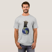 Piepen Sie den Eroberer/den Wikinger-Katzen-T - T-Shirt (Vorne ganz)