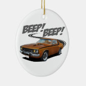 Piepender Roadrunner Keramik Ornament (Rechts)