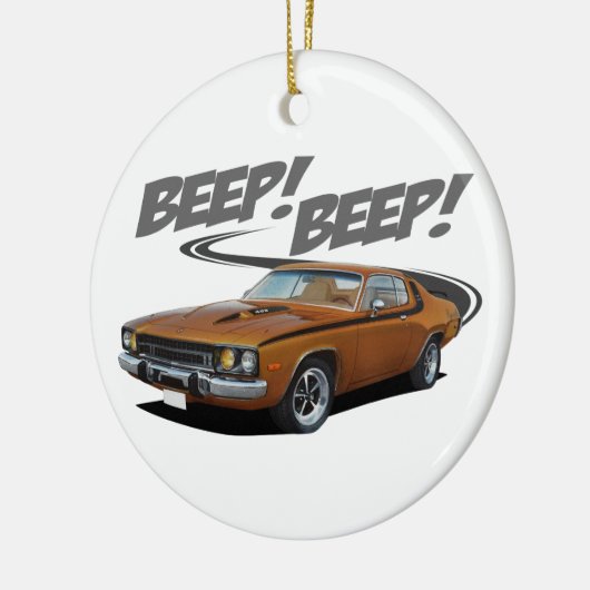 Piepender Roadrunner Keramik Ornament (Links)