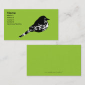 Piepmatz-Visitenkarte Visitenkarte (Vorne/Hinten)