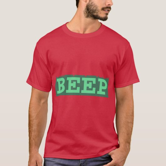 Piepton Allgemein Retro T-Shirt (Vorderseite)