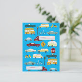 Piepton im Verkehrsmuster Postkarte (Stehend Vorderseite)