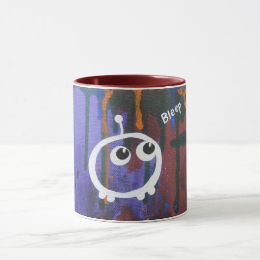 "Piepton" Raum Graffiti-Tasse Tasse (Zentrum)