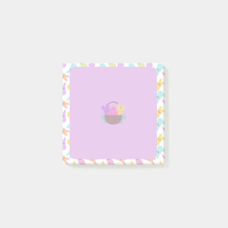 Pieptöne in einem Korb Post-it Klebezettel