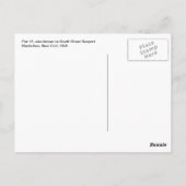 Pier 17 South Street Seaport Manhattan Postcard NY Postkarte (Rückseite)