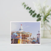 Pier 39 Fisherman's Wharf Carousel Downtown View Postkarte (Stehend Vorderseite)