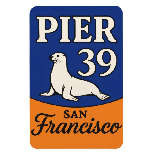 Pier 39 Flexible Foto Magnet (Vertikal)