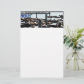 Pier 39 Seelöwen Briefpapier (Stehend Vorderseite)