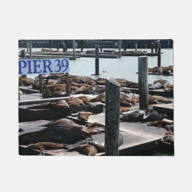 Pier 39 Seelöwen Fußmatte (Vorderseite)