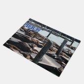 Pier 39 Seelöwen Fußmatte (Schrägansicht)