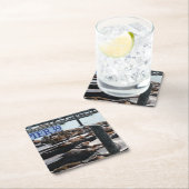 Pier 39 Seelöwen Rechteckiger Pappuntersetzer (Vor Ort)