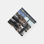 Pier 39 Seelöwen Serviette (Ecke)