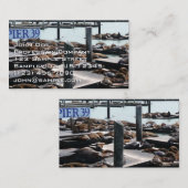 Pier 39 Seelöwen Visitenkarte (Vorne/Hinten)