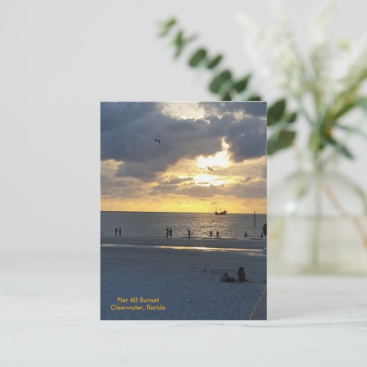Pier 60 bei Sunset Postkarte (Stehend Vorderseite)