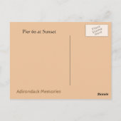 Pier 60 bei Sunset Postkarte (Rückseite)