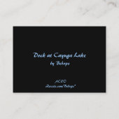 Pier am Cayuga Lake ATC Visitenkarte (Rückseite)