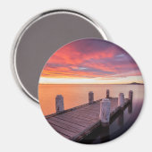 Pier am Illawarra-See Magnet (Vorderseite/Rückseite)