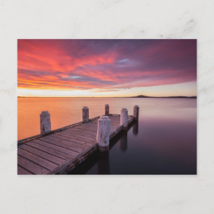 Pier am Illawarra-See Postkarte