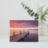 Pier am Illawarra-See Postkarte (Stehend Vorderseite)