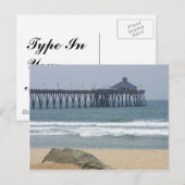 Pier am Imperial Beach Postkarte (Vorne/Hinten)