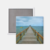 Pier an der Korallenküste, Fidschi Magnet (Vorderseite/Rückseite)