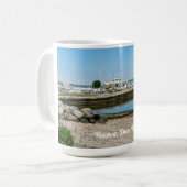 Pier auf der Insel Newport Rhode Kaffeetasse (Vorderseite Links)
