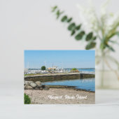 Pier auf der Insel Newport Rhode Postkarte (Stehend Vorderseite)