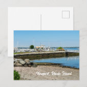 Pier auf der Insel Newport Rhode Postkarte (Vorne/Hinten)