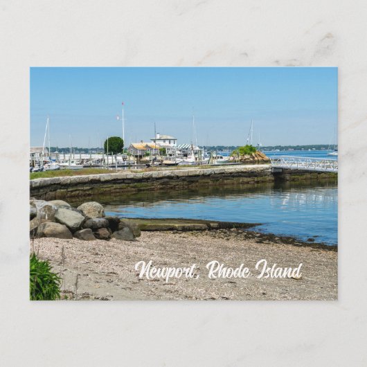 Pier auf der Insel Newport Rhode Postkarte (Vorderseite)