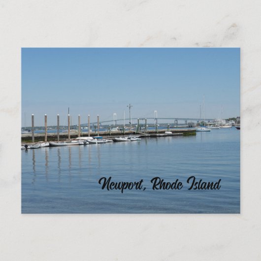 Pier auf der Insel Newport Rhode Postkarte (Vorderseite)