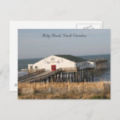 Pier bei Kitty Hawk North Carolina, Hi-def-Foto Postkarte (Vorne/Hinten)