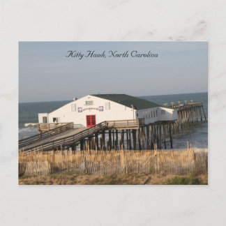 Pier bei Kitty Hawk North Carolina, Hi-def-Foto Postkarte