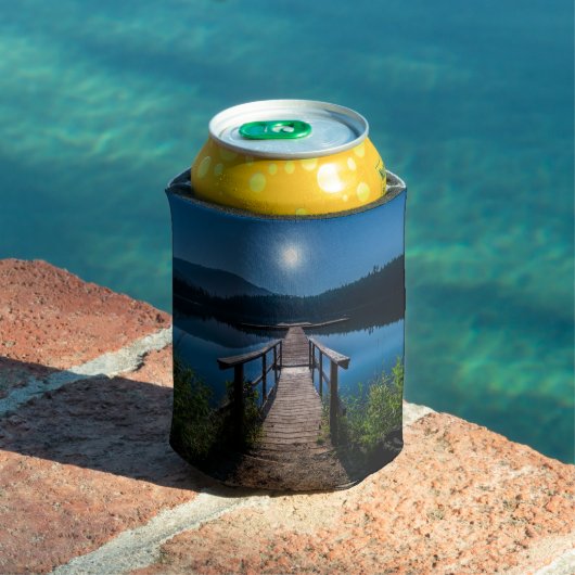 Pier bei Nacht unter Vollmond Dosenkühler (In Situ Pool)