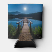 Pier bei Nacht unter Vollmond Dosenkühler (Vorderseite)