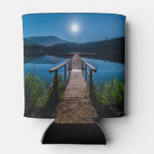 Pier bei Nacht unter Vollmond Dosenkühler (Rückseite)