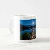 Pier bei Nacht unter Vollmond Kaffeetasse (Vorderseite Links)