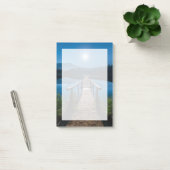 Pier bei Nacht unter Vollmond Post-it Klebezettel (Büro)