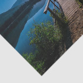 Pier bei Nacht unter Vollmond Seidenpapier (Ausschnitt)