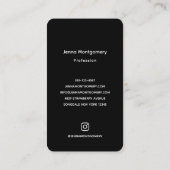 Pier bei Nacht unter Vollmond Visitenkarte (Rückseite)