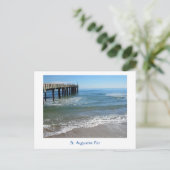 Pier bei St. Augustine Postcard Postkarte (Stehend Vorderseite)